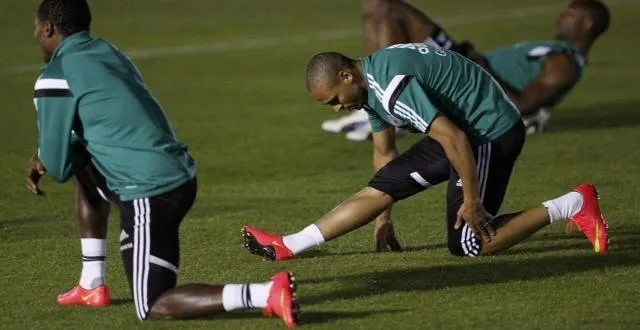 photo les super eagles, à l'entraînement &copy; photo : reuters