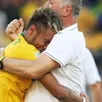 photo neymar et son coach scolari.