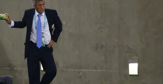 photo oscar tabarez le coach de l'uruguay. &copy; photo : reuters