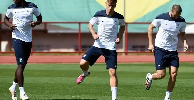 photo on ne sait pas encore si paul pogba et antoine griezmann seront titulaires demain. &copy; photo : afp