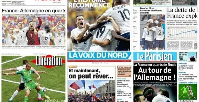 photo mondial: l'allemagne contre la france en quarts de finale &copy; dr
