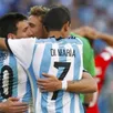 photo lionel messi, angel di maria et lucas biglia.