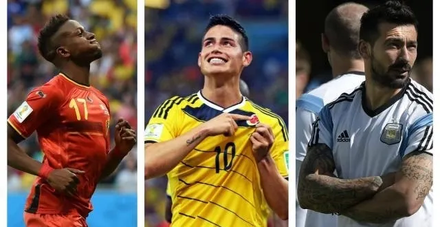 photo divock origi, james rodriguez et ezequiel lavezzi &copy; photo : epa/maxppp