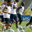 photo les bleus, ici à l'entraînement