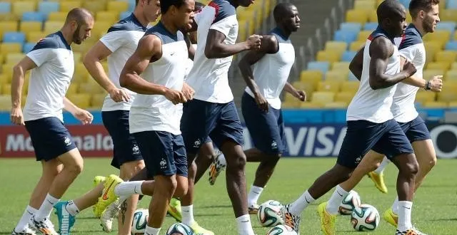 photo les bleus, ici à l'entraînement &copy; photo : afp