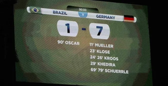 photo le 7-1 infligé par l'allemagne au brésil restera dans les annales. &copy; photo : reuters.