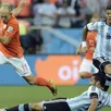 photo arjen robben, ezequiel garay et marcos rojo.