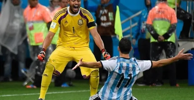photo sergio romero, le gardien de but et héros de l'argentine. &copy; photo : afp
