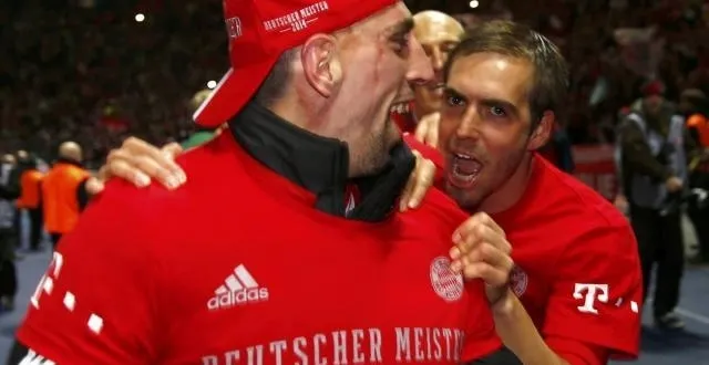 photo ribéry avec lahm. &copy; photo : afp
