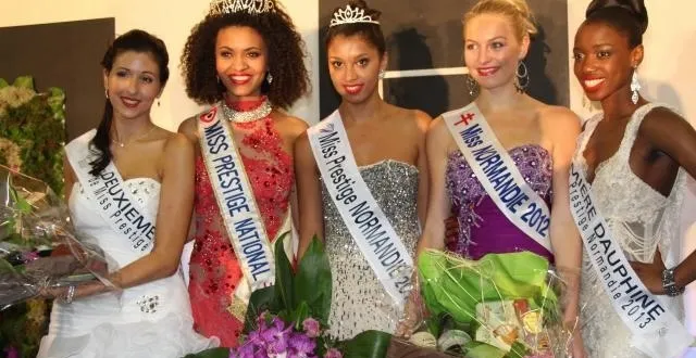 photo marjorie steiner (au centre) a remporté le concours miss prestige normandie en 2013. &copy; archives audrey tamine / ouest-france