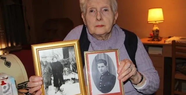 photo dans les mains de josiane, les portraits de ses grands-parents, résistants, et celui de louis bouillet, du réseau honneur et patrie. &copy; ouest-france