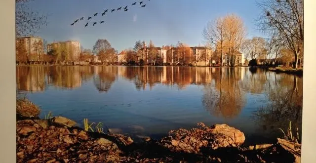 photo jacky brillant gagne le concours regards d'argentanais avec sa photo du plan d'eau de la noë. &copy; ouest-france