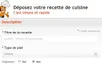 photo déposez votre recette de cuisine