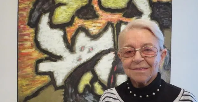 photo janine vigas, épouse du peintre vénézuélien, a découvert l'exposition avec émotion vendredi 30 janvier. &copy; of