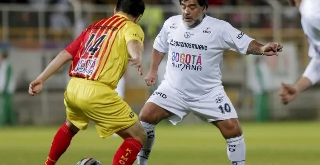 photo diego armando maradona à bogota. &copy; photo : reuters.