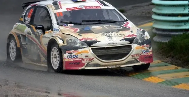 photo gaëtan sérazin (peugeot 208) s'est imposé pour son retour à la compétition. &copy; nathalie douley/ouest-france