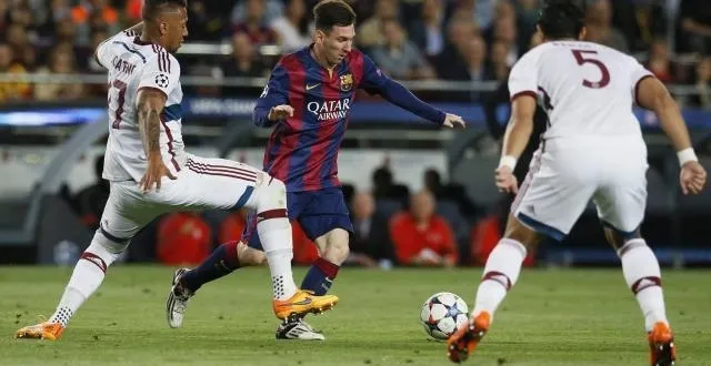 photo jérôme boateng, ici face à lionel messi, est devenu la risée de twitter &copy; photo : reuters