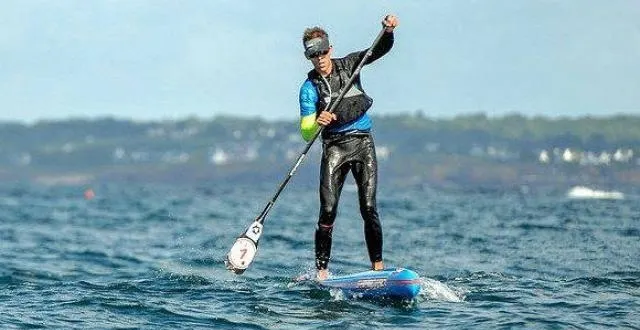 photo première tentative de traversée de l'atlantique en stand-up paddle. &copy; gourmelen bernard
