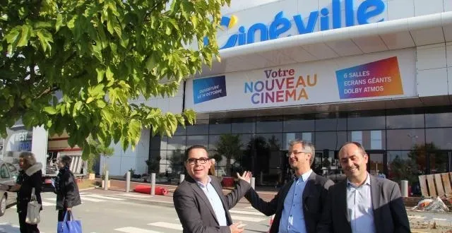 photo arnaud auvêpre, directeur de l’exploitation du réseau ; cédric hervouët, directeur ; yves sutter, pdg de soredic et directeur général de cinéville. &copy; jean-michel hansen