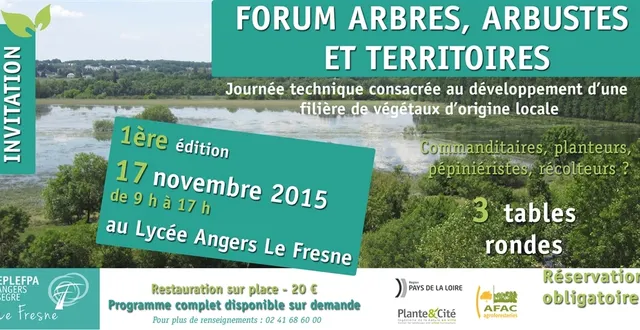 photo forum arbres, arbustes et territoires au lycée le fresne angers
