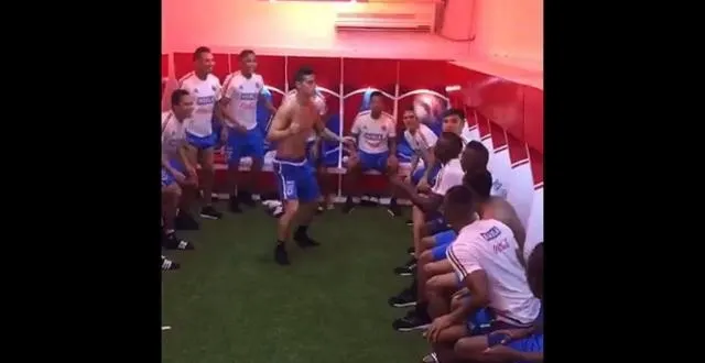 photo il y a de l'ambiance dans le vestiaire de la colombie. &copy; you tube.