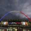 photo l'enceinte londonienne s'est parée des couleurs et de la devise de la france à l'occasion du match amical entre les bleus et l'angleterre.