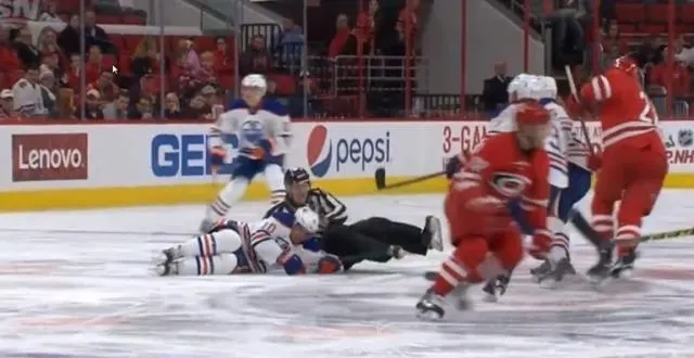 photo nail yakupov à terre. &copy; (capture d'écran)