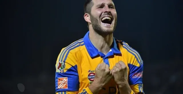 photo l'attaquant français andré-pierre gignac a été sacré champion du mexique avec l'équipe des tigres de monterrey. &copy; photo : afp