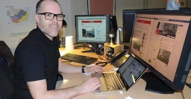 photo sébastien boisnard anime le site www.courrierdelouest.fr et les réseaux sociaux. &copy; photo le courrier de l'ouest