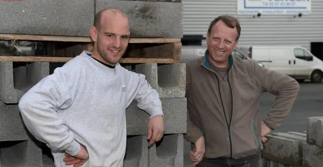photo vincent et christophe verger, le fils et le père. &copy; photo le courrier de l'ouest - josselin clair