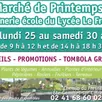 photo marché de printemps à la jardinerie école du fresne