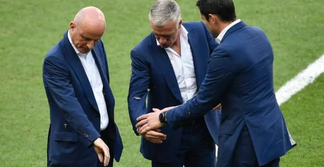 photo didier deschamps enquiquiné par les papillons de nuit. &copy; photos afp