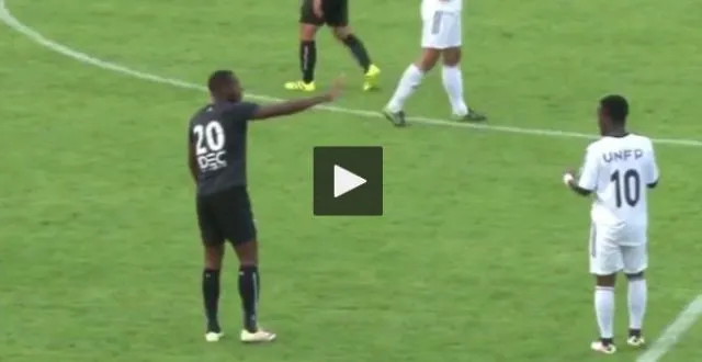 photo honnête, ce caennais marque quand même sans le faire exprès &copy; dr