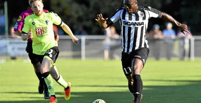 photo dickson nwakaeme, ici contre bournemouth, pourrait être l'une des belles suprises angevines. &copy; marc roger