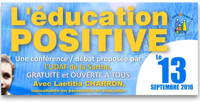 photo conférence education positive le 13/09/16