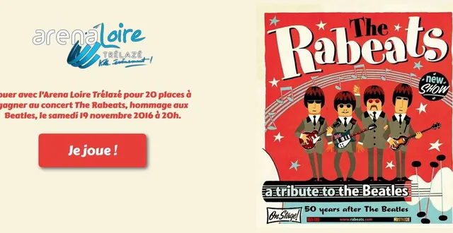 photo des places à gagner pour le concert the rabeats à l’arena loire trélazé