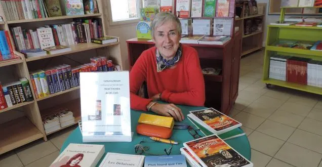 photo chalonnes. catherine malard au renard qui lit &copy; catherine malard dédicace 