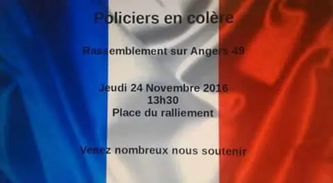 photo policiers en colère