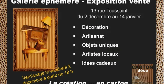 photo galerie éphémère - expo vente