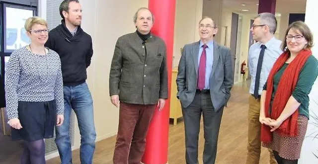 photo de gauche à droite : noémie vaidie, simon perlemoine, gwenaël de sagazan, guy-michel chauveau, gaëtan detais et maëlle chauvin, gestionnaire.