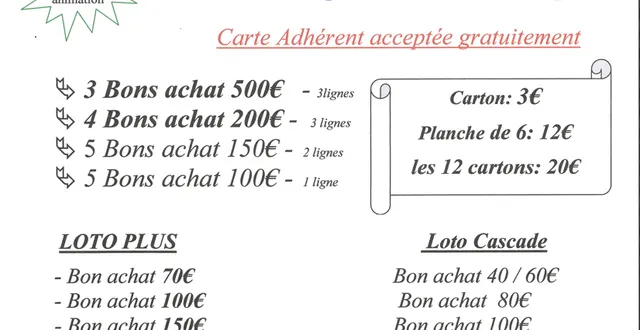 photo loto géant à brette-les- pins  organisé par brette sportif