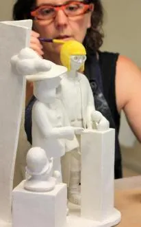 photo l'artiste marie-laure griffe expose du 5 au 21 mai 2017 à l'atelier 51 à alençon. &copy; fontaine amélie