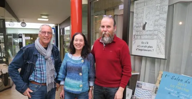 photo les organisateurs du salon : pierre réveillon, véronique gounaud et éric touchet. &copy; ouest-france