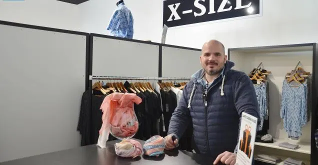 photo le mans. des vêtements grande taille pour les femme à x-size &copy; julien marchand a ouvert un rayon femme dans sa boutique spécialisée dans les grands tailles.