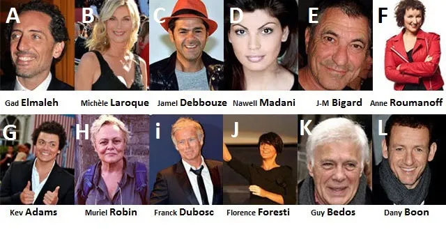 photo [jeu] classez ces humoristes du plus jeune au plus vieux :
