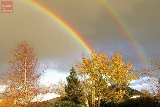 de vrais doubles arcs en ciel