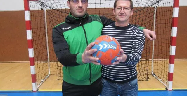 photo grégory maillard et laurent mariel sont très investis au handball flérien &copy; ouest-france flers