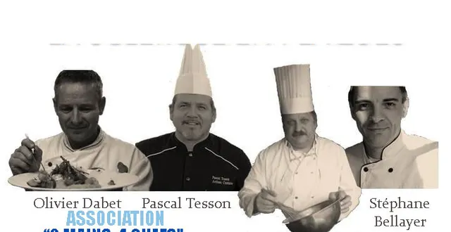 photo 8 mains, 4 chefs, pour la lutte contre la sclérose en plaques