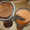 photo réparation peaux de djembé et autres instruments