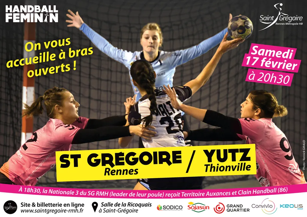 Handball féminin D2F SG RMH Yutz